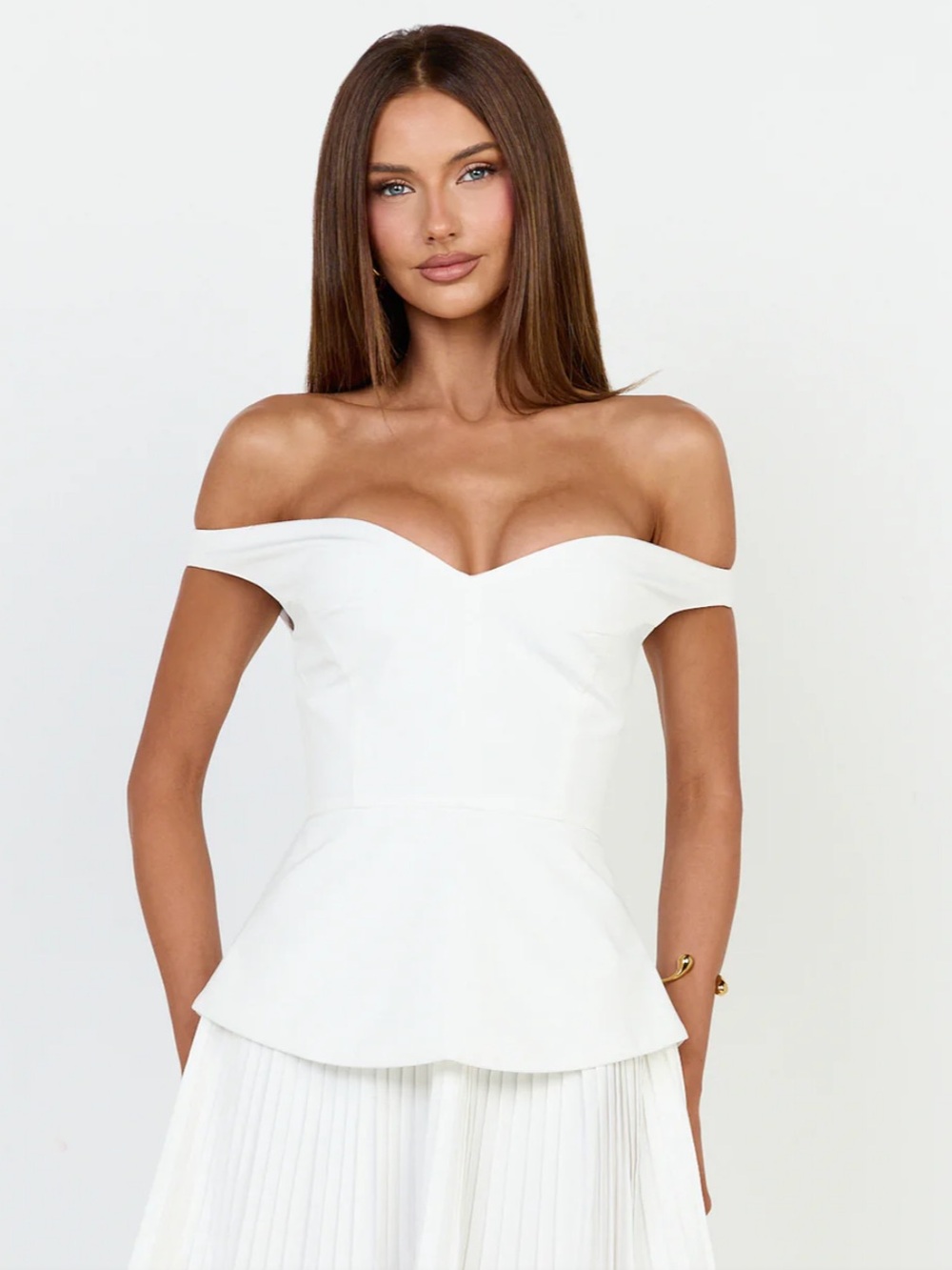 Showpo Izara Mini Dress White Sz US 8/Medium - Picture 9 of 15